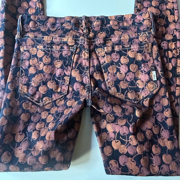 MOTHER Denim - 🍒 MOTHER Women Skinny Jeans The Looker Unique Cherry Print Size 27 Super Cute! 🍒